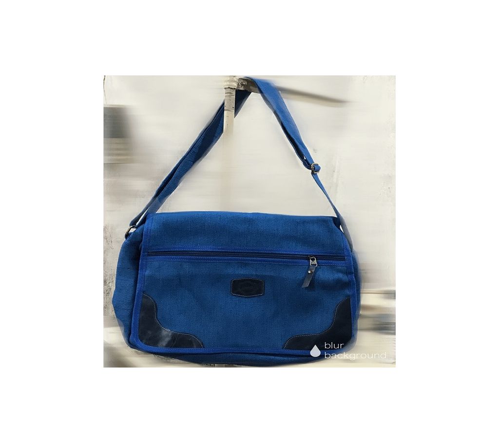 Long Shoulder teenager bag -blue
