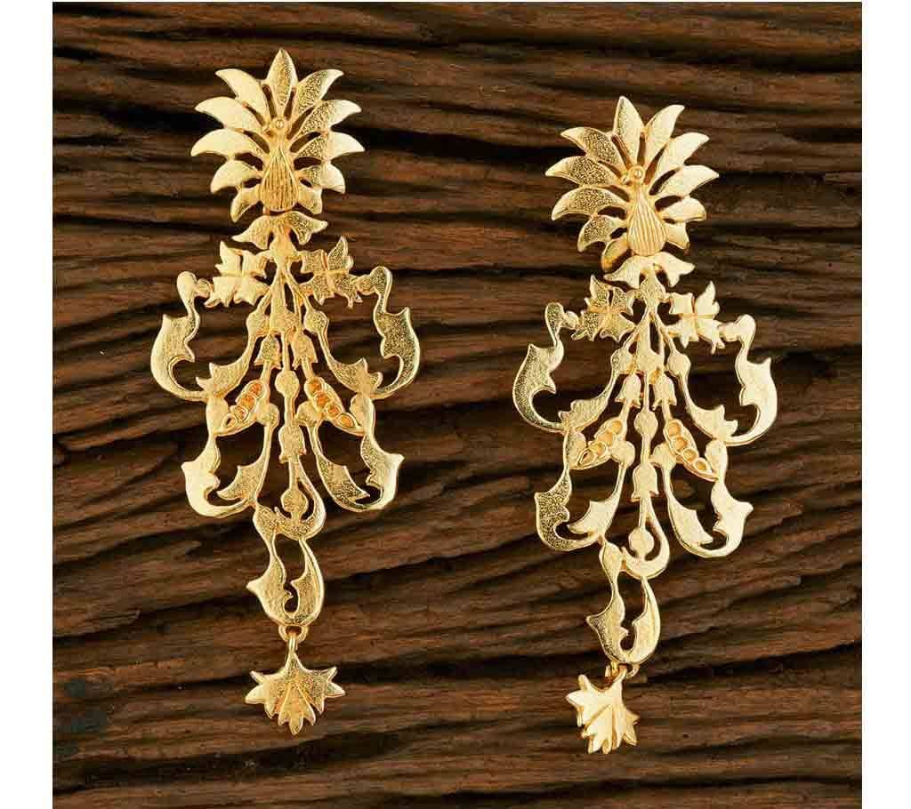 GOLD PLATED INDO WESTERN TRENDY EARRING 8719 (by Pink Point - KJ8719)