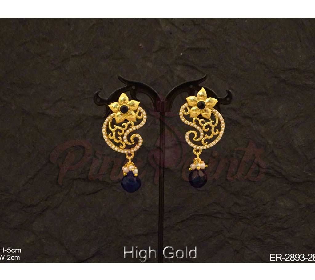 Koyari flower antique earrings (by Pink Point - ER-2893-28)