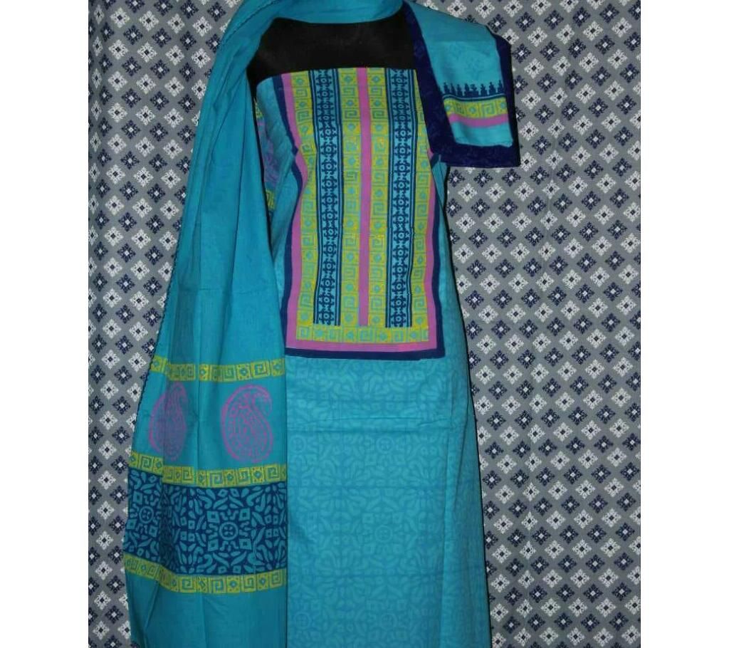 block design un stitched cotton salwar kameez