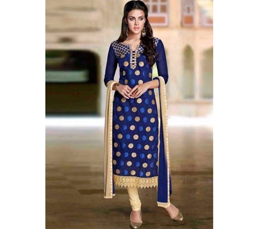 Unstained block printed cotton three-piece copy 