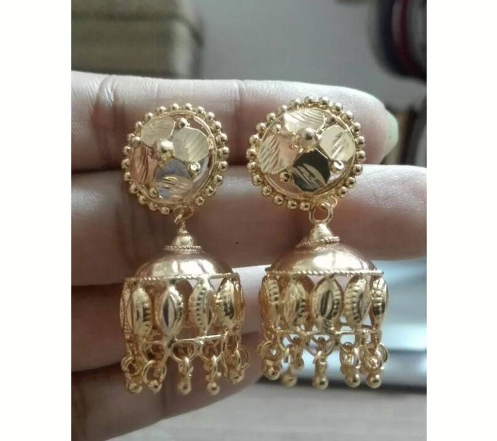 city gold big earring 