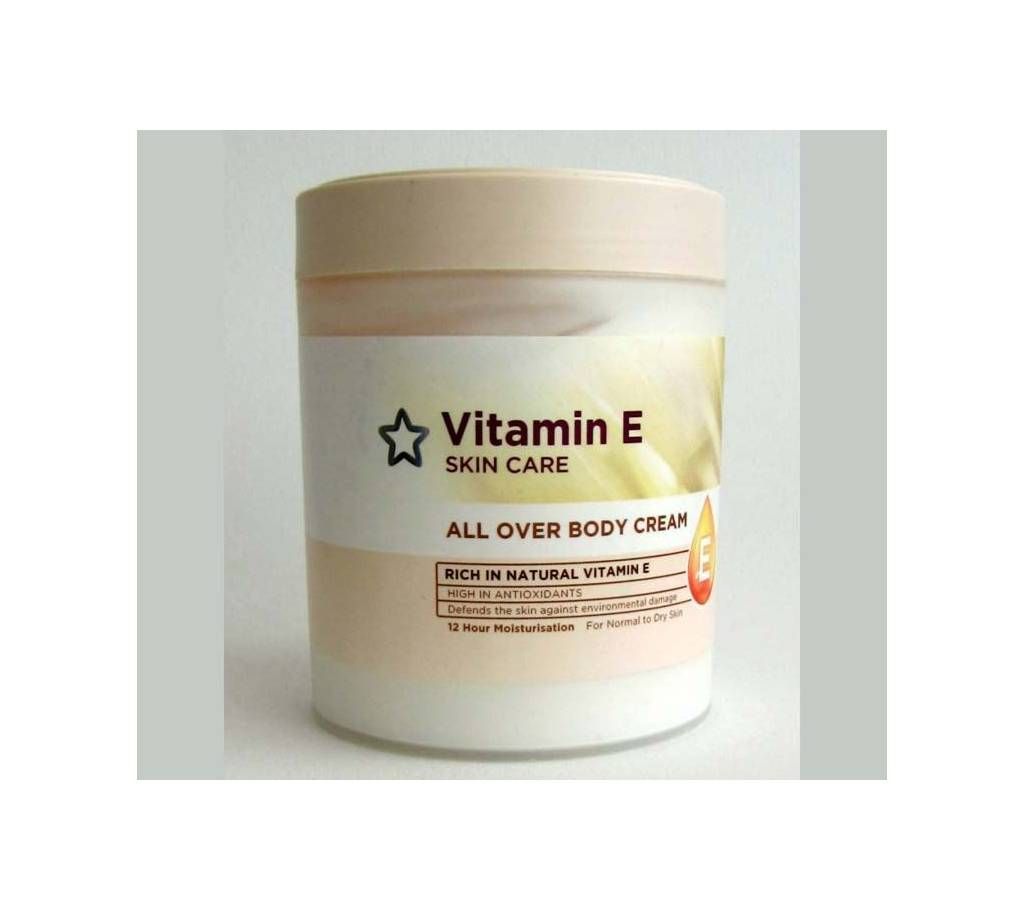 Body Cream Vitamin E  All Over Superdrug  475ml -UK