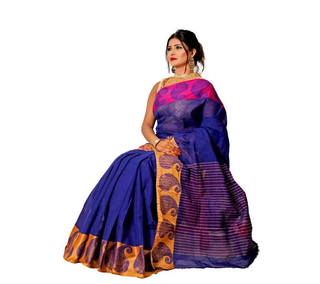 Cotton Sharee Par Butics Work 13 Hat With Blouse