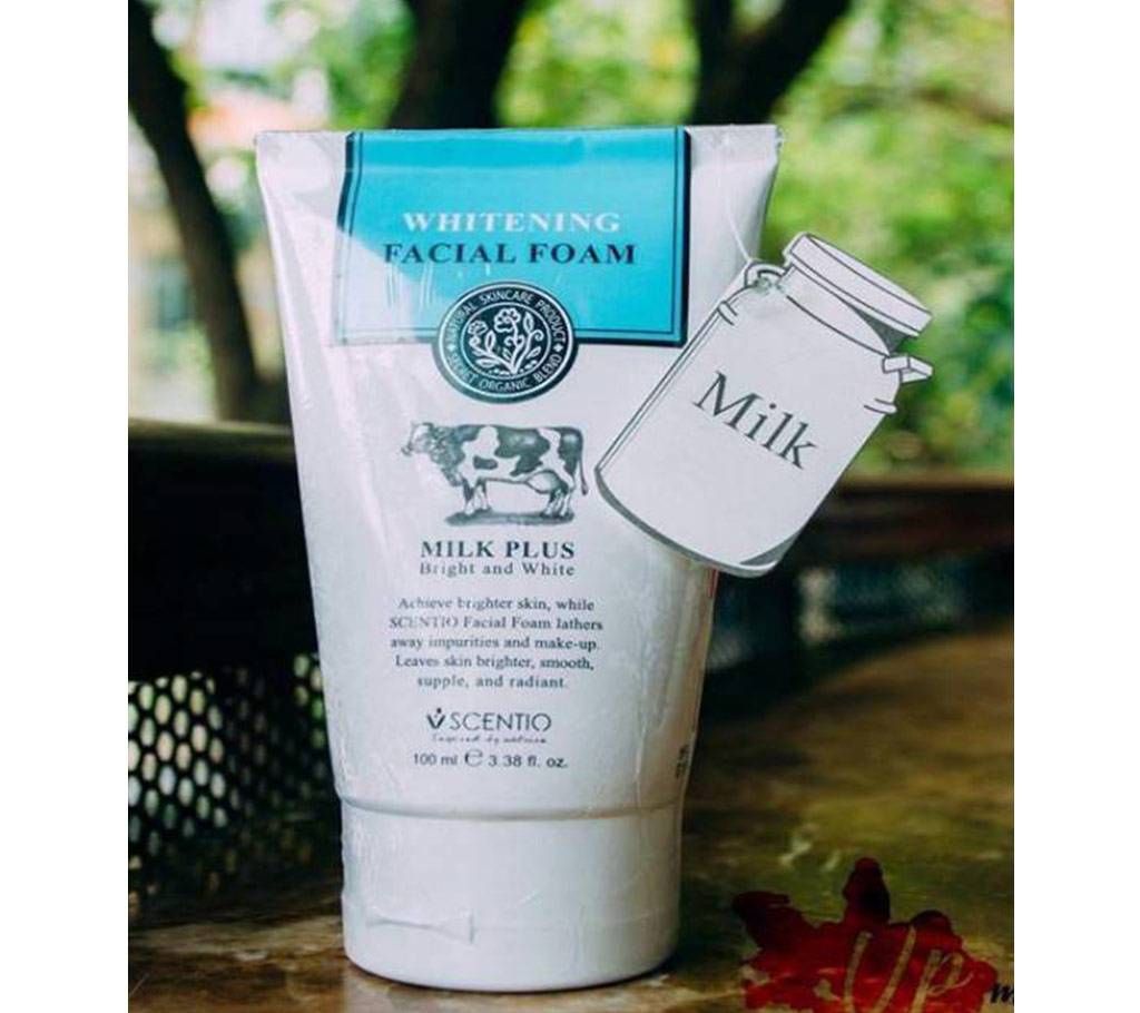 Thailand scentio milk plus whitening facial foam 100g Thailand