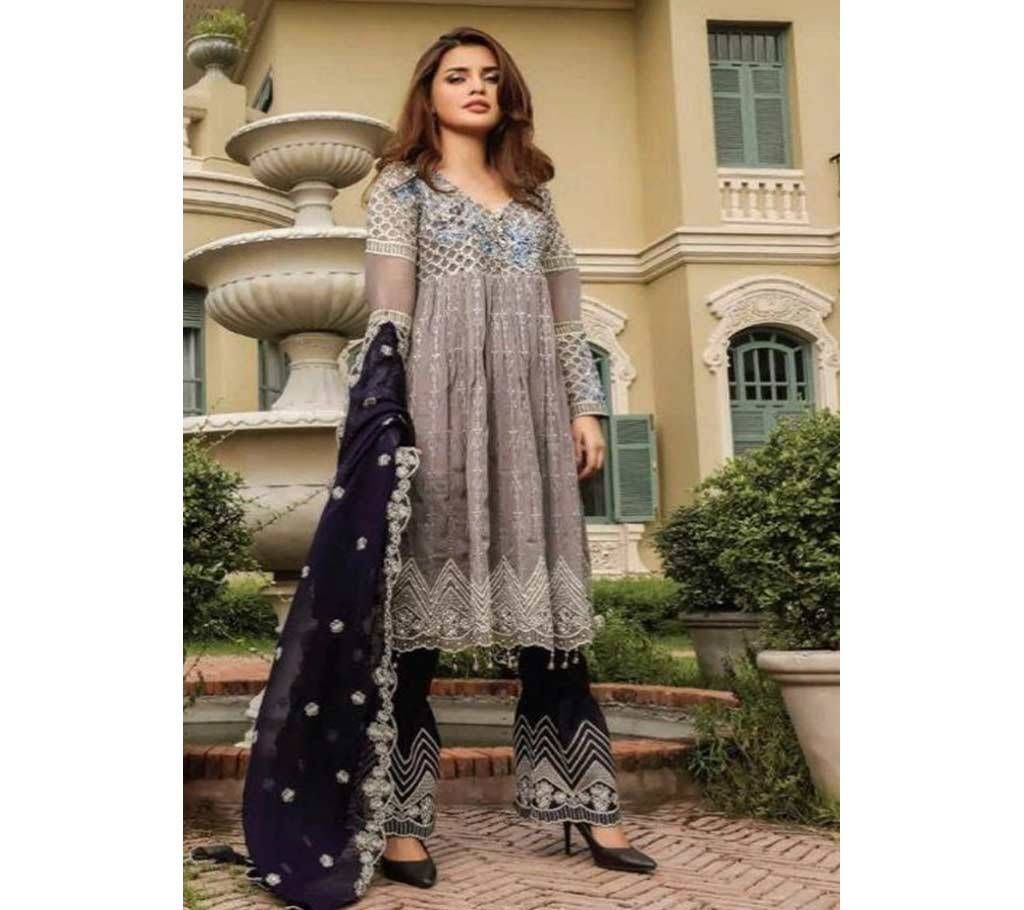 Deepsy Gulbano Georgette Pakistani Style Vol-7 Premium Suits 400-801 Multi with Silver