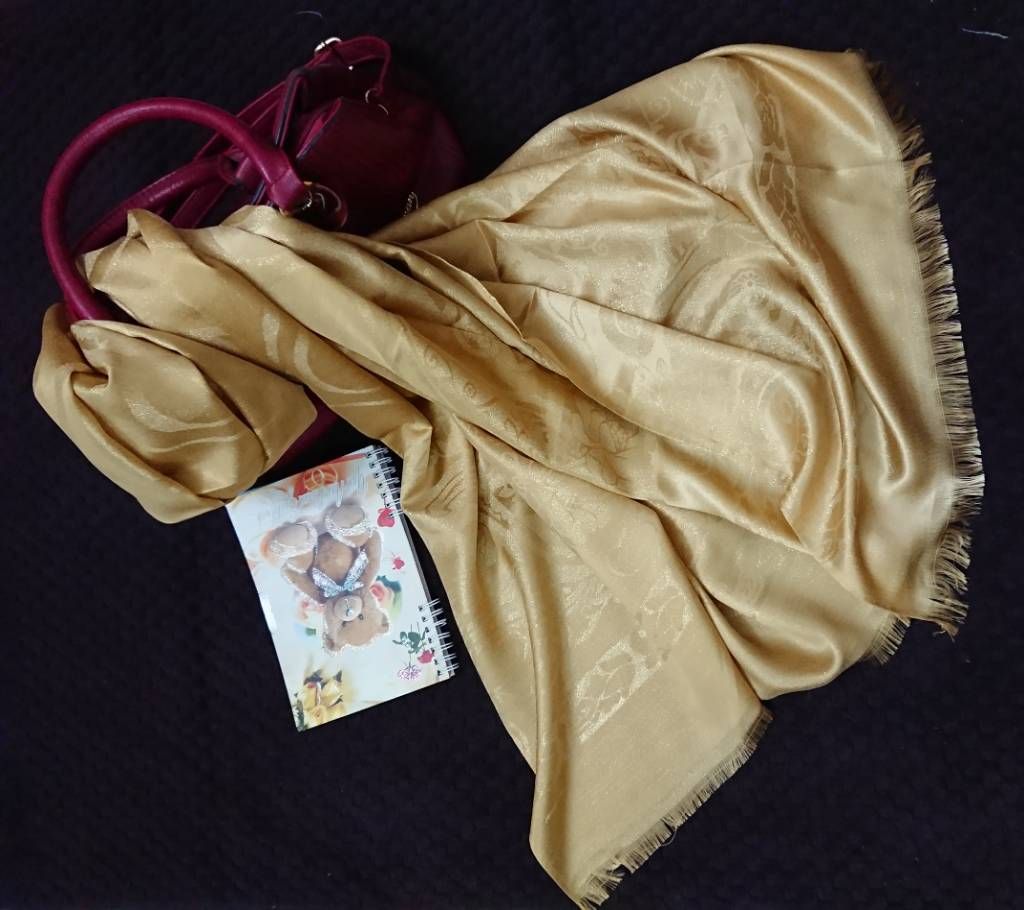Golden pashmina hijab