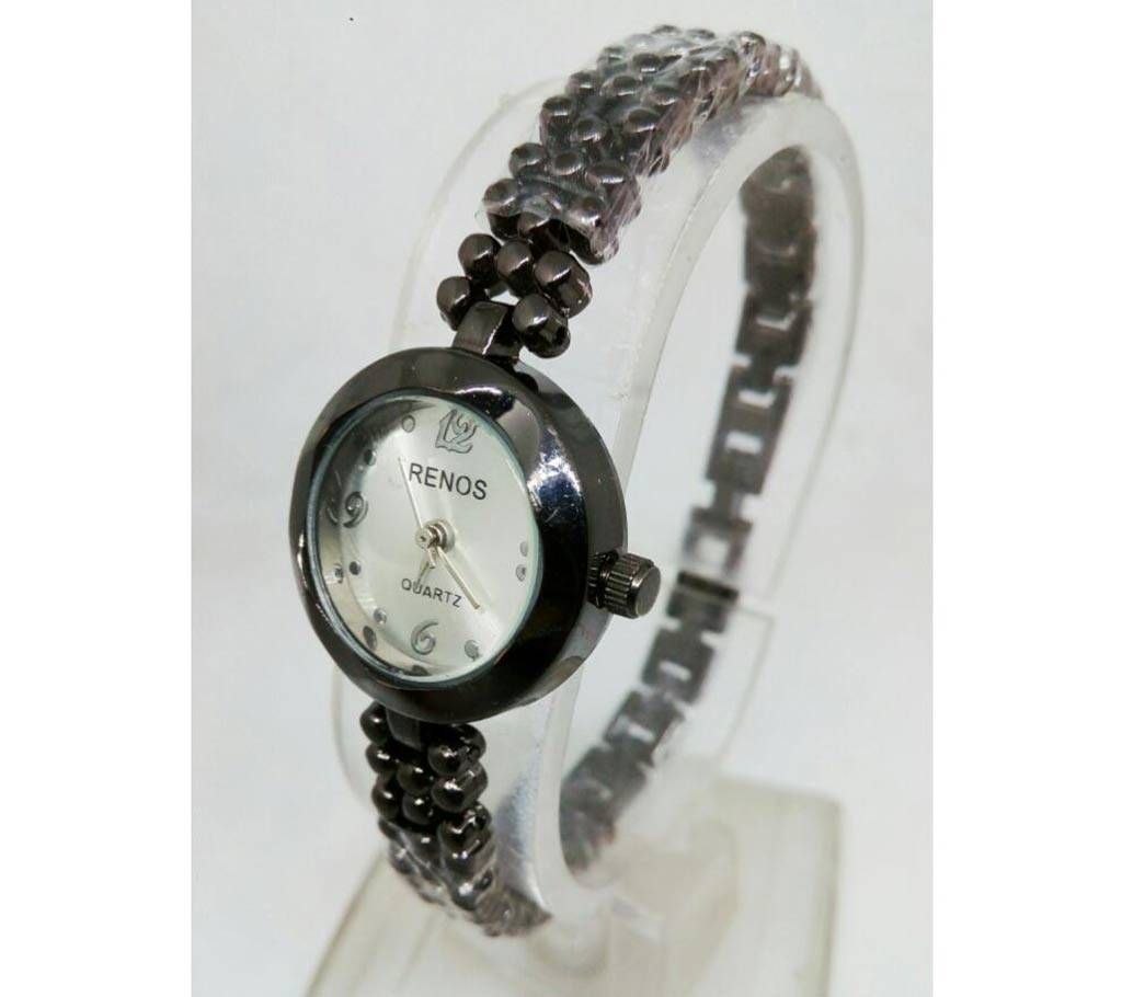 black metal Bracelet watch for women