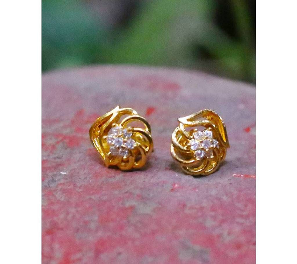 Fashion  gold plated design earrings tops