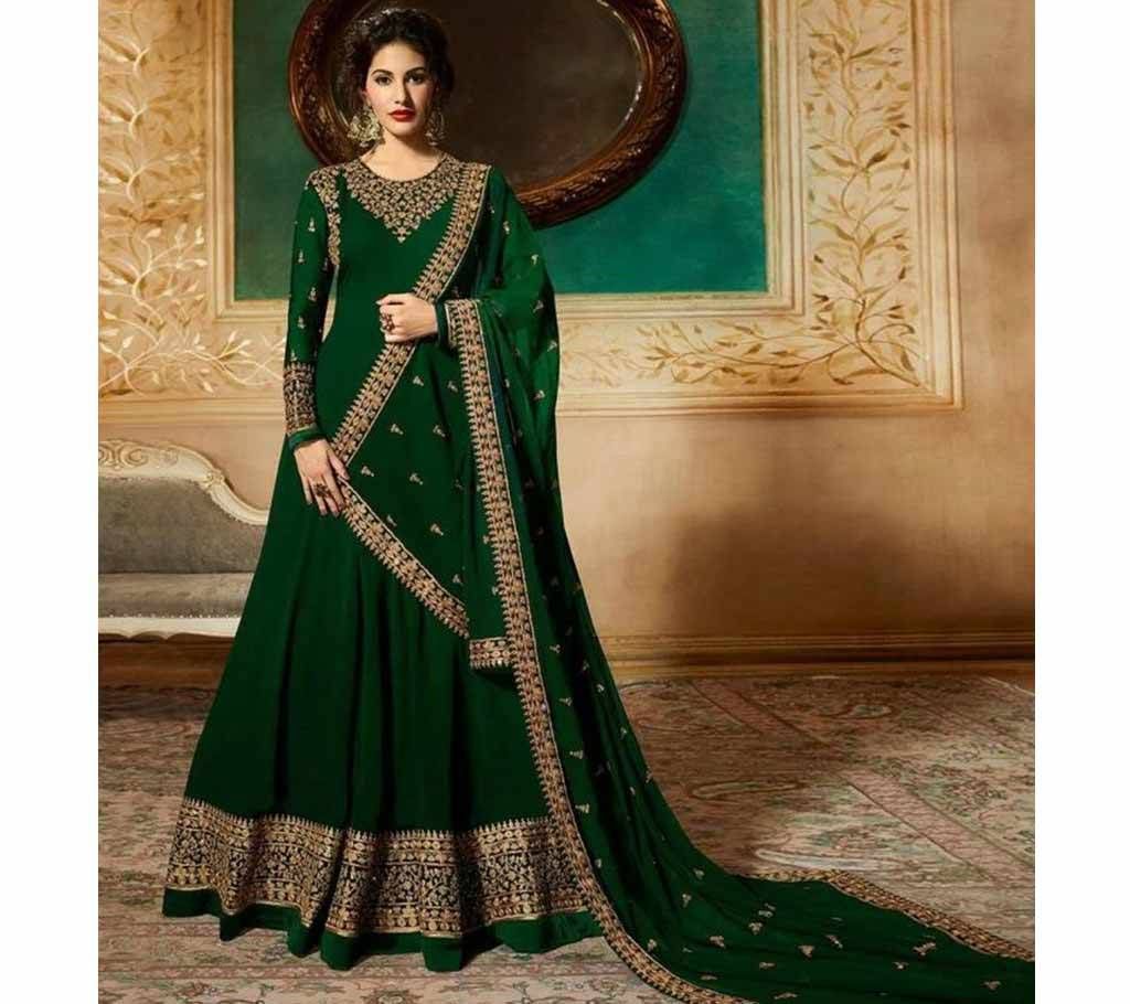 Semi Stitched Heavy Embroidery Georgette Anarkali - Copy