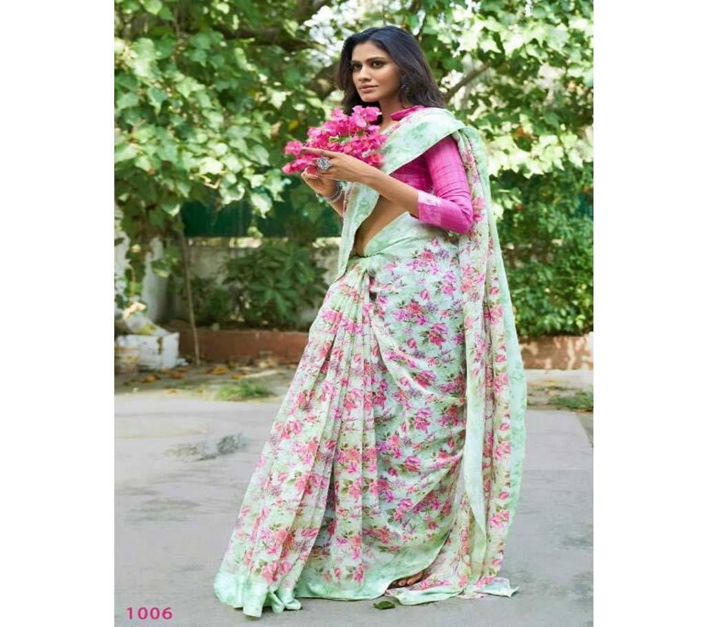 Linen Silk Saree 1001