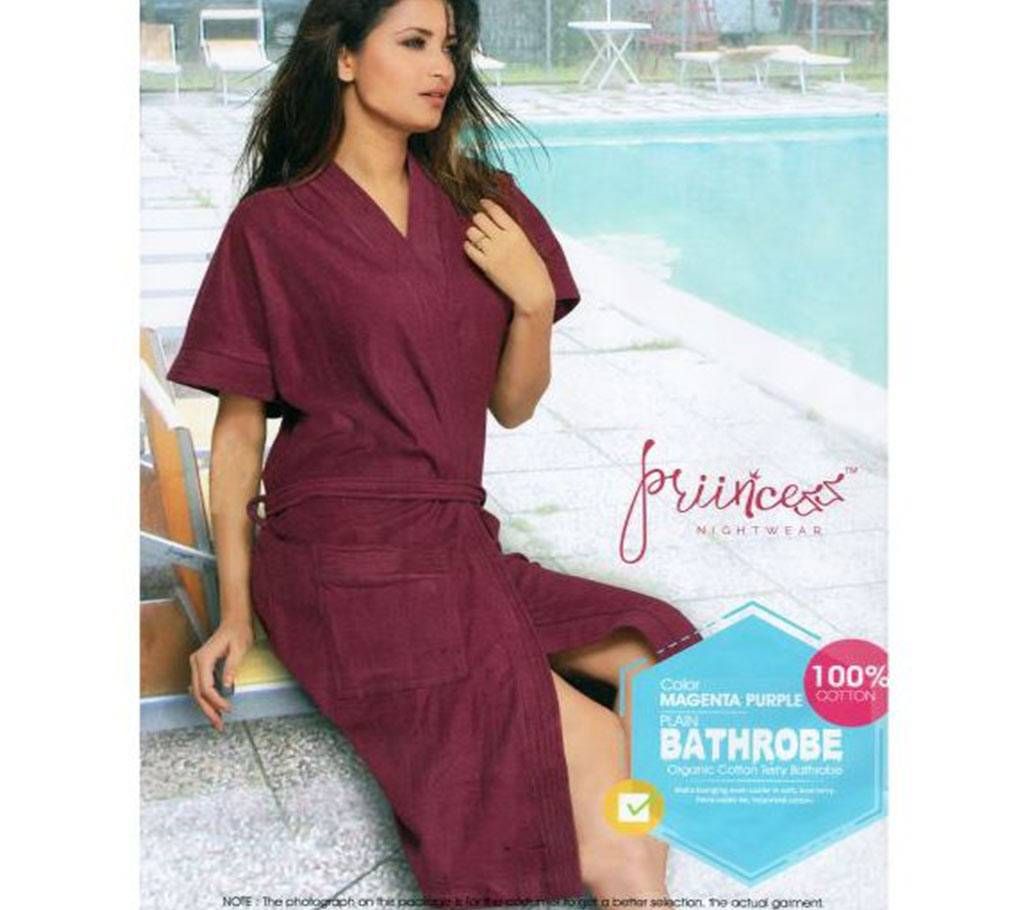 Magenta Purple Bathrobe.