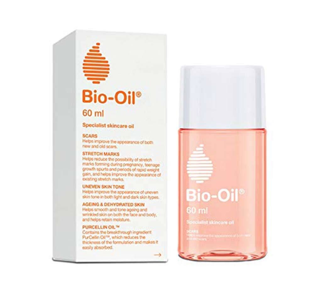 Bio-Oil for Women- Pregnancy Stretch Marks, Dark Elbows, Dark Knees, Dry Hand, Dark Neck, Acne Scars Remover (60ml)-SA