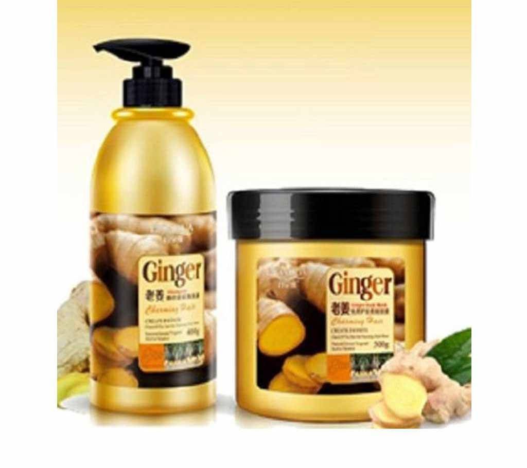 Ginger Shampoo And Conditioner Set-800ml Korea