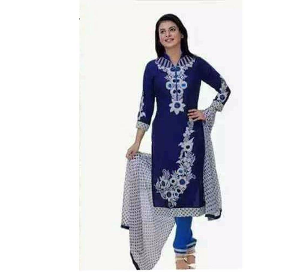 Hand paint un stitched cotton three piece 