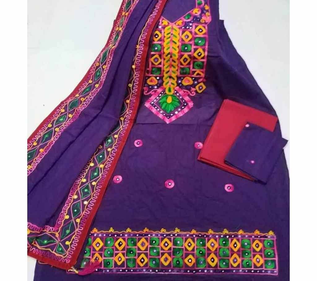 Unstitched Ary Hand work with Ambrodary Shalwar Kameez for Women-7