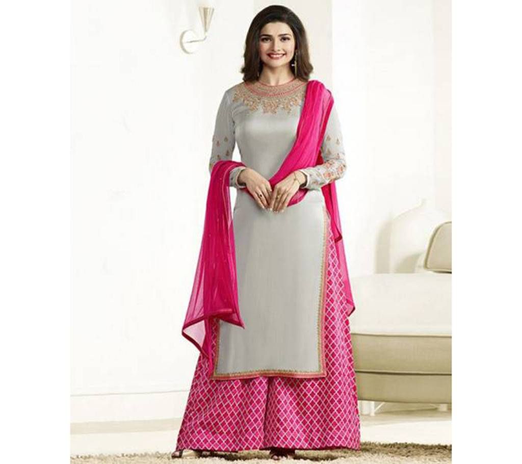 Unstiched replica georgette three pc