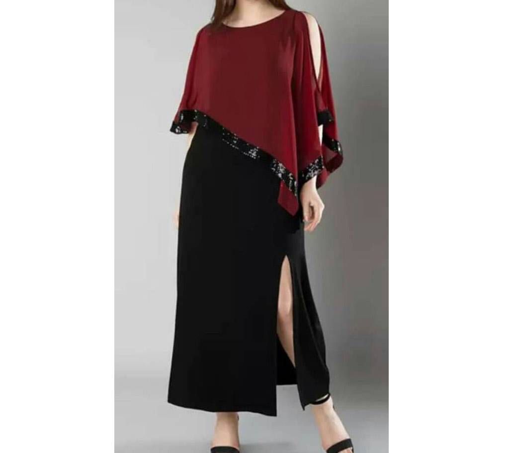 Stitched Cape Dress
