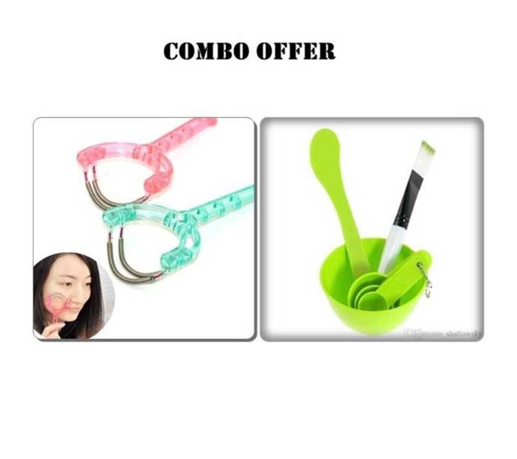 Combo 4 In 1 Set Face Care Tool and Face hair clea