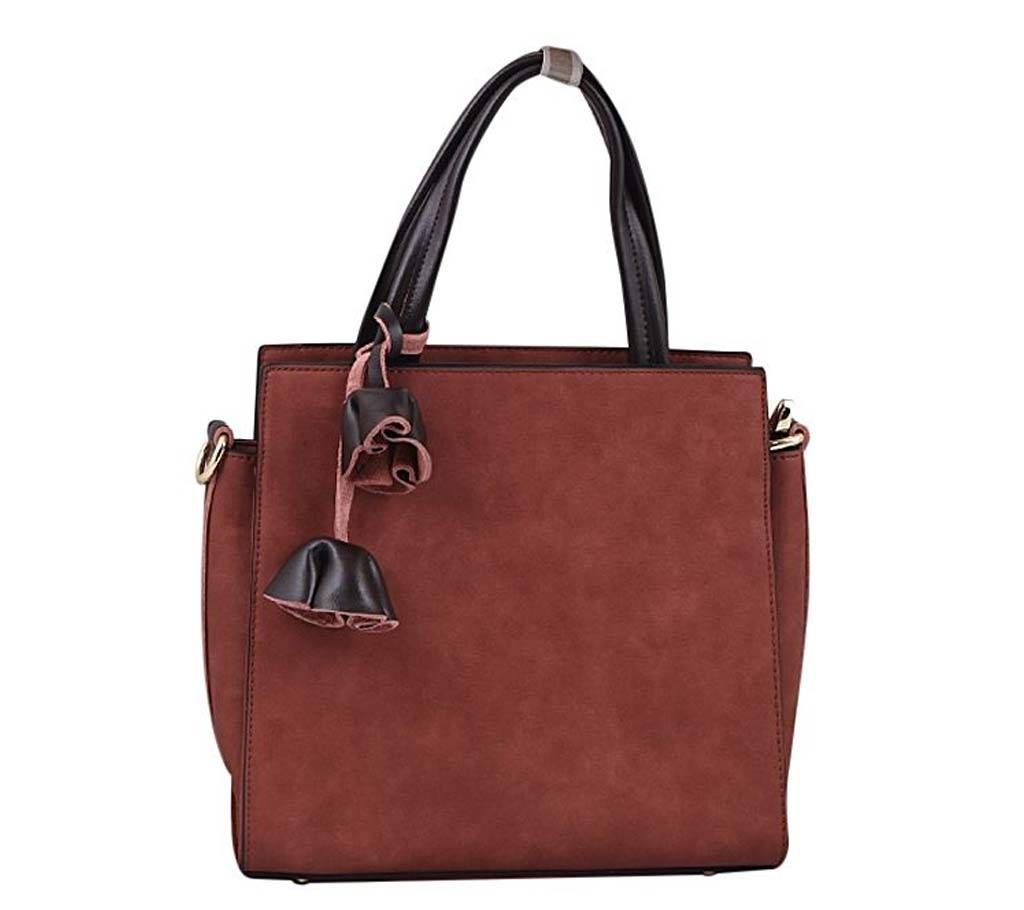 Brown PU Leather Hand Bag For Women