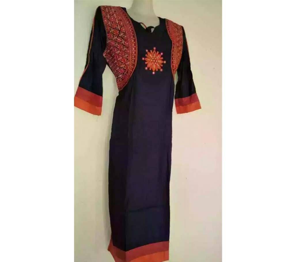 Embroidery Koti Linen Kameez