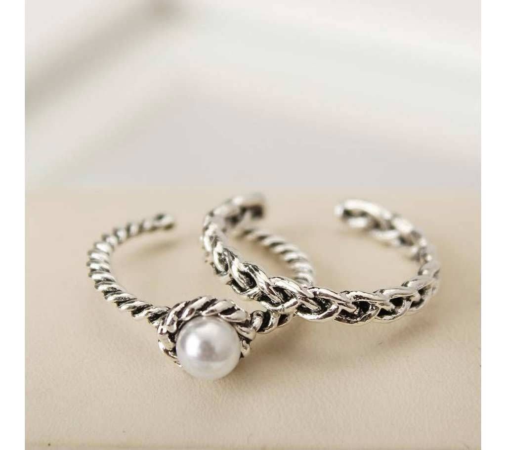 2Pcs Finger Ring Set