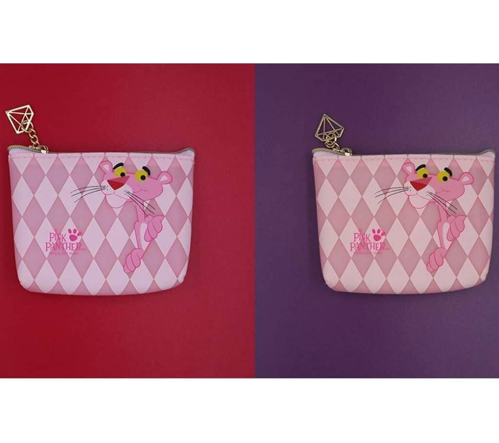 Pink panther coin mini purse bag