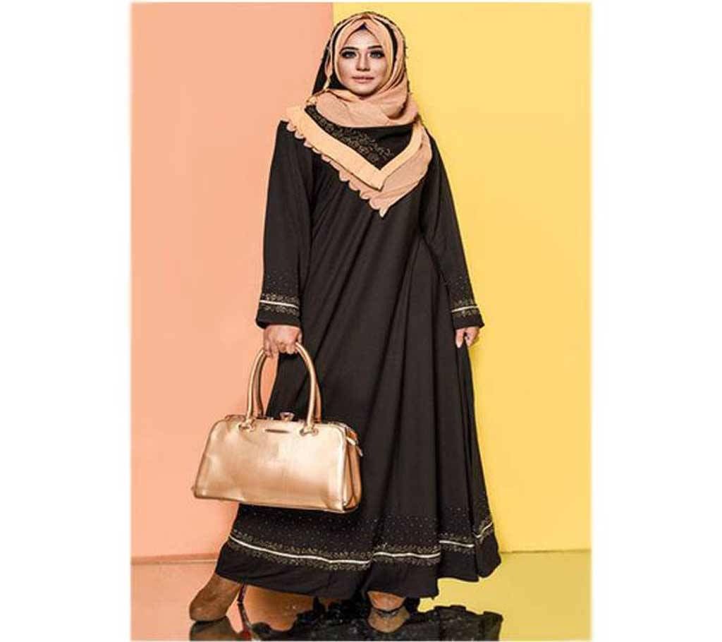 Dubai Style Black Burqa