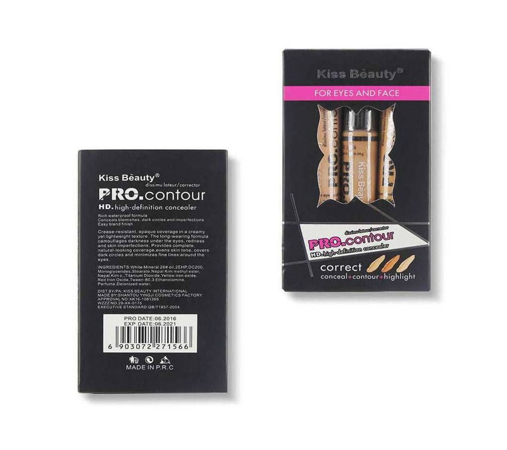 Kiss Beauty Make Up Pro Concealer And Contour Set - China Original 