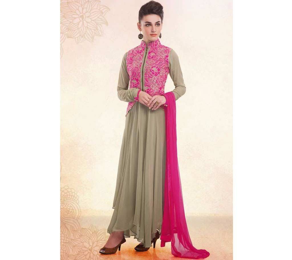 Semistitched replica georgette three pc