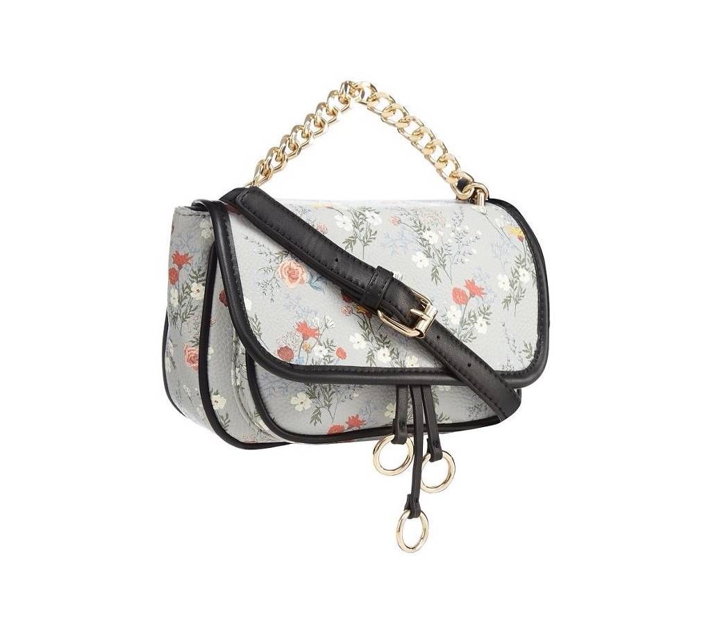 Product Code-BG 1 Red Herring - Grey Floral Cross Body Bag
