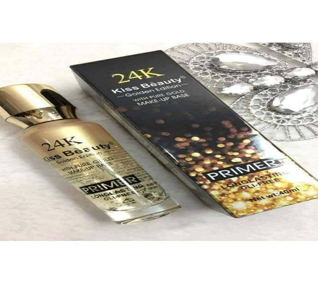 KISS BEAUTY PRIMER WITH PURE GOLD 24K GOLDEN EDITION CONCEALED MAKEUP BASE 40 ml, Thailand