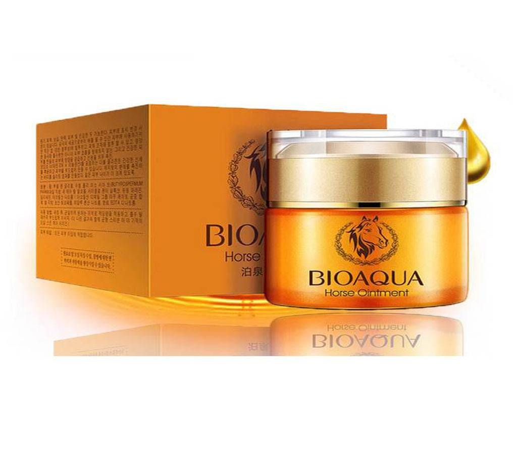 BIOAQUA Horse Ointment Moisturizing Cream For Dry Skin (Korea) - 50g