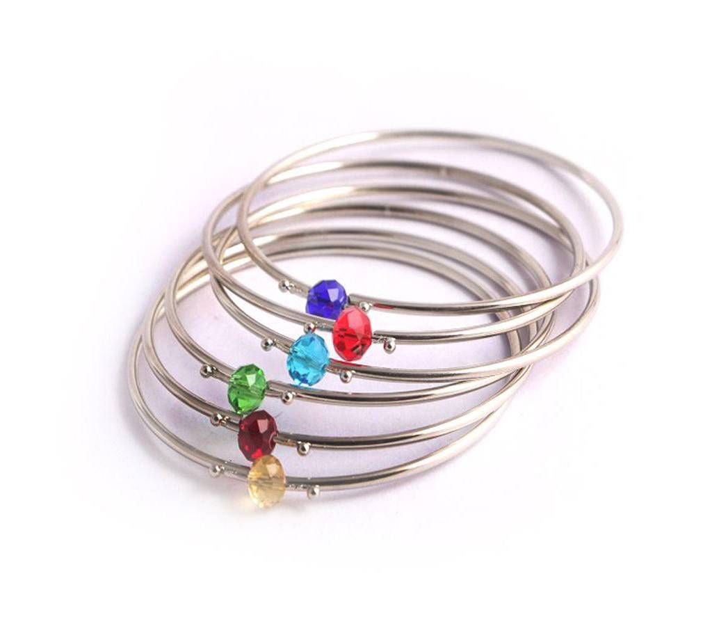silver plated churi 6 pcs