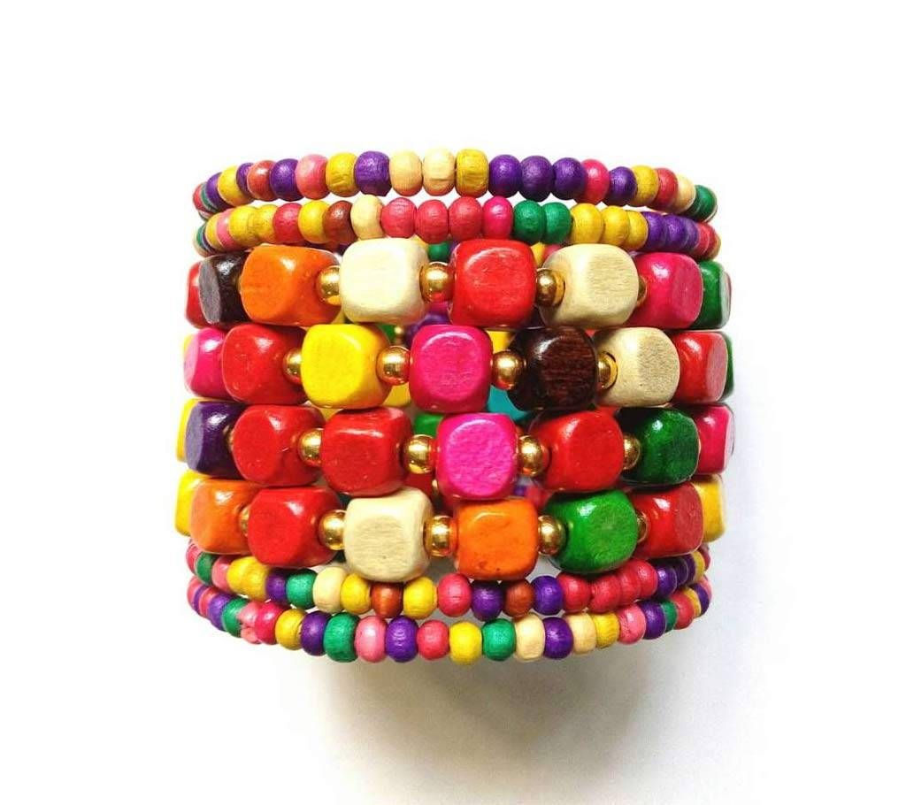 Multicolor Wooden ladies Bracelet