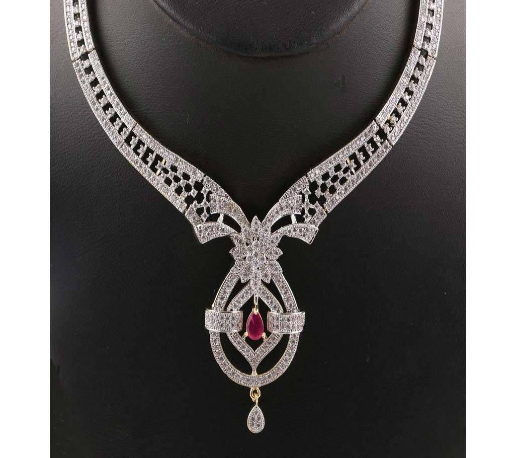 american diamond cut Necklace-809