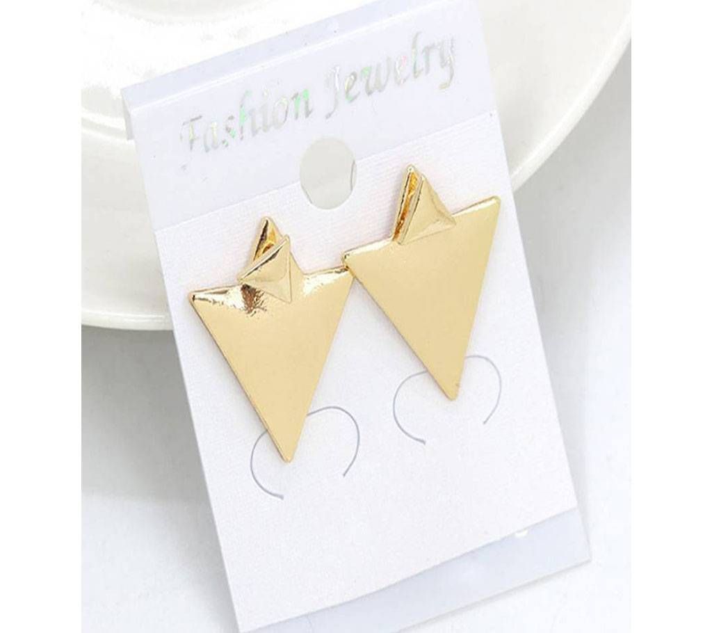 Latest Trendy Style 1Pair New Fashion Women Gold Asymmetric Triangle Earrings