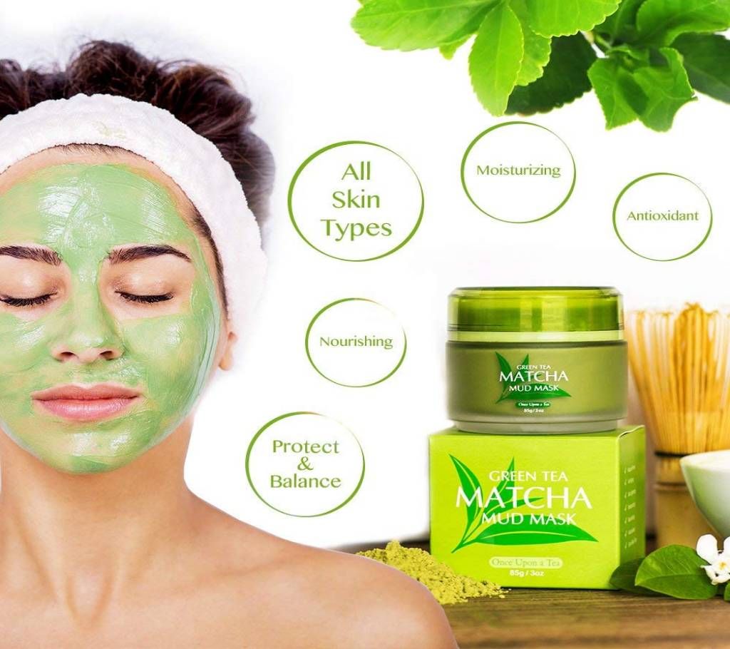 LAIKOU Matcha Green Mud Mask Whitening Anti-Aging Anti Wrinkle Moisturizing Nourish Oil control