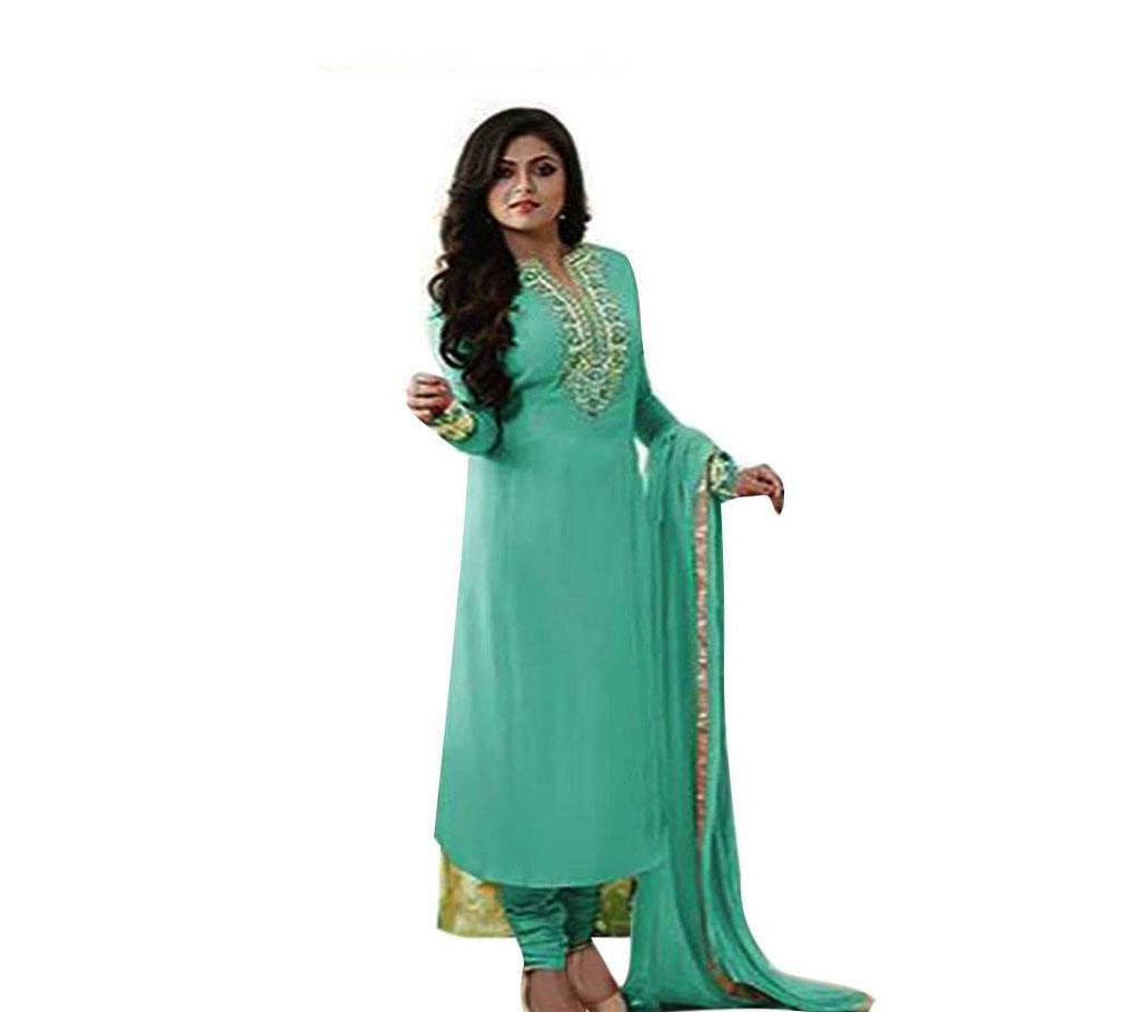 un-stitched pest georgette salwar kameez copy 