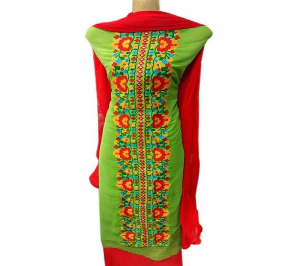 Un-stitched georogette embroidery salwar kameez 1203