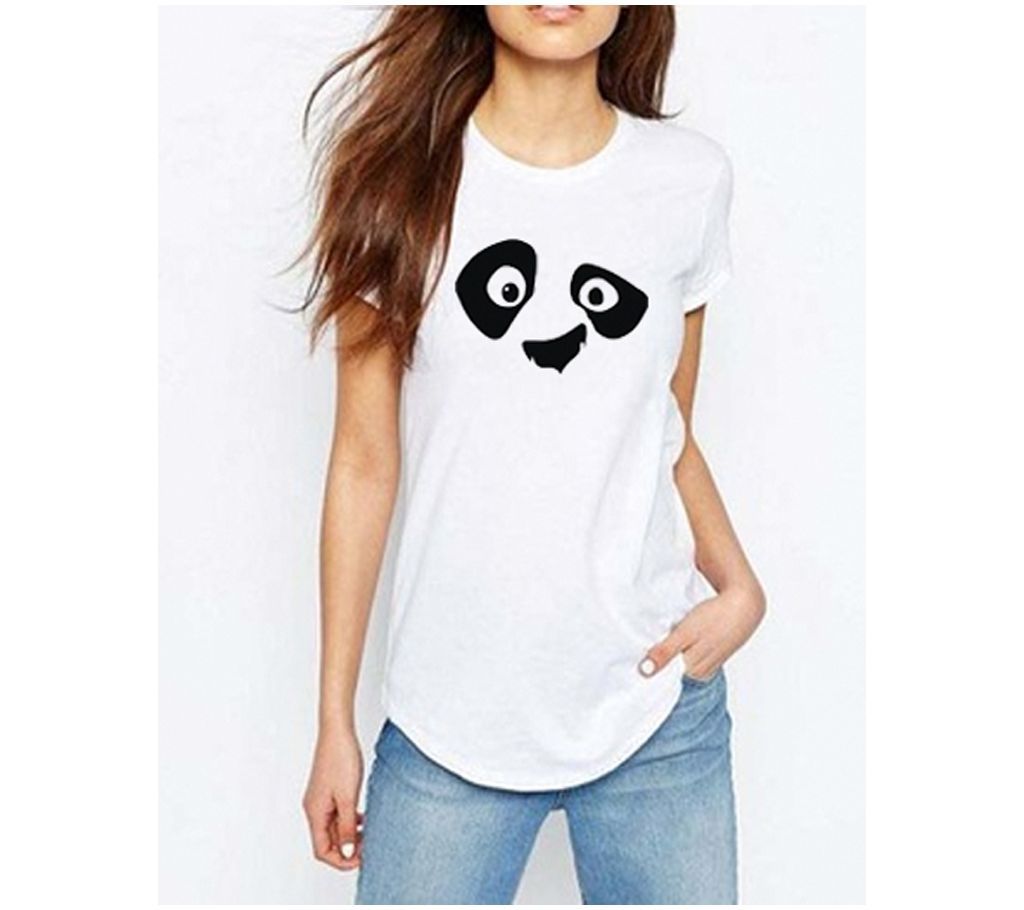 PANDA Ladies Half Sleeve Cotton T-Shirt
