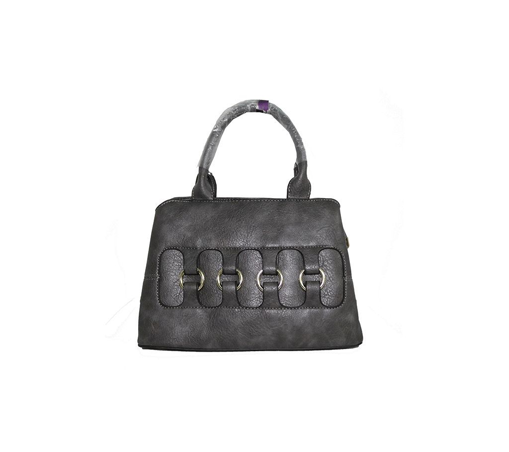 Ring Designed Leather Handbag