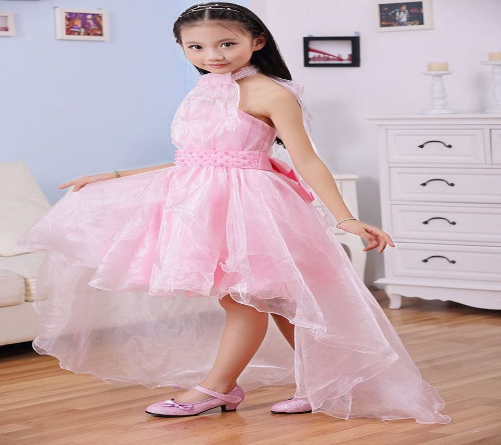 Party Dress-Pink for 6 Years Old Girls