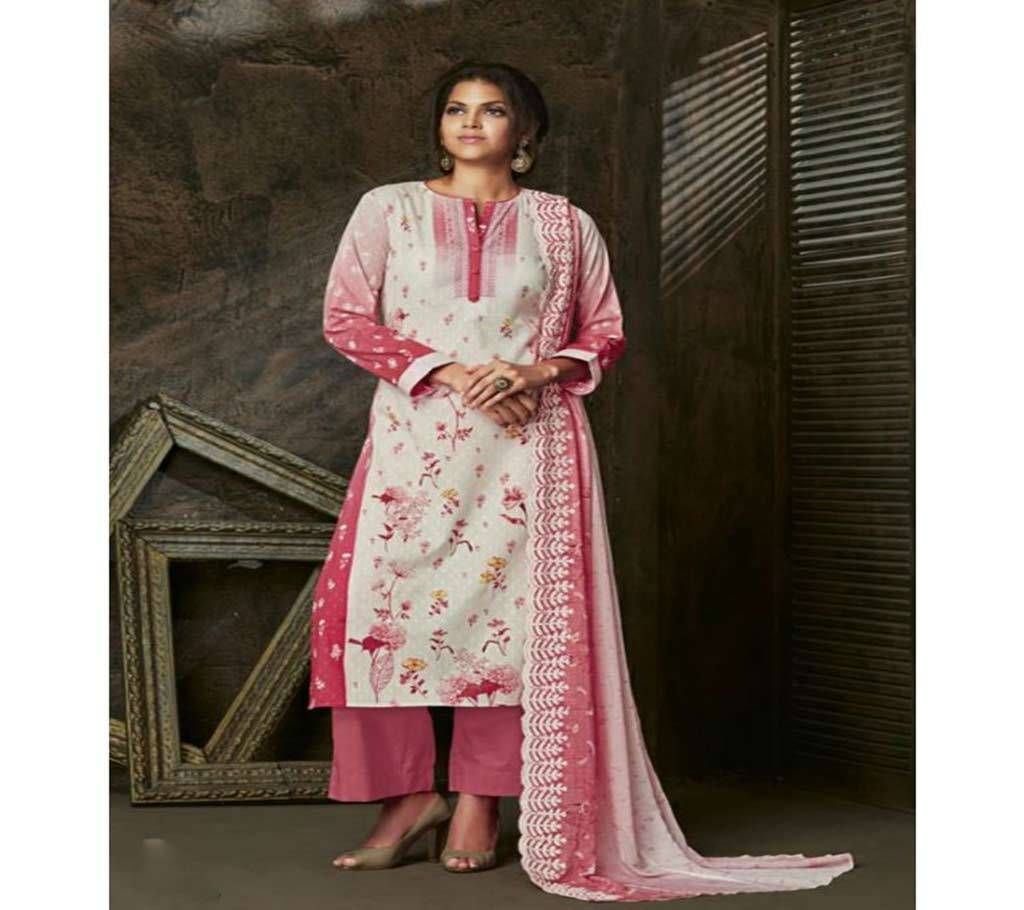 Itrana Mariam  H-2B Unstitched Cotton Suit