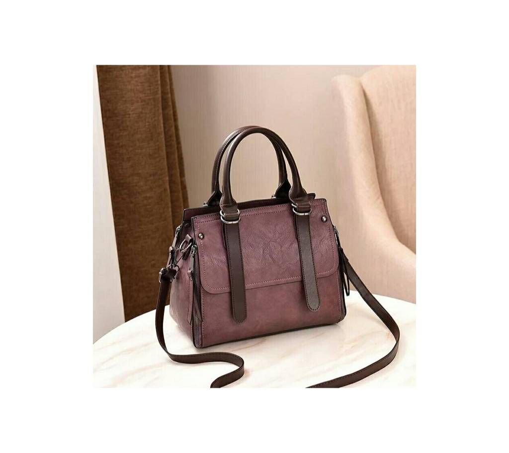 Leather Casual Hand Bag For Women - Royal Blue