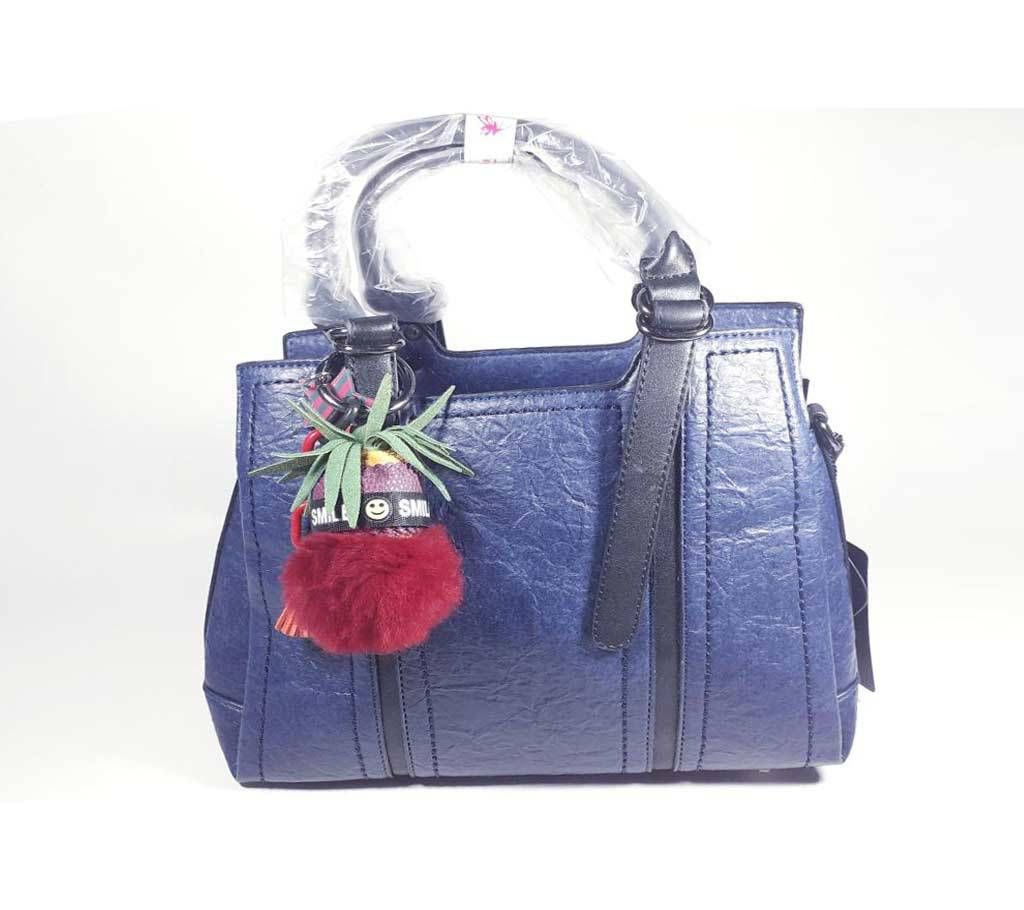 PU Leather Handbag (Blue)