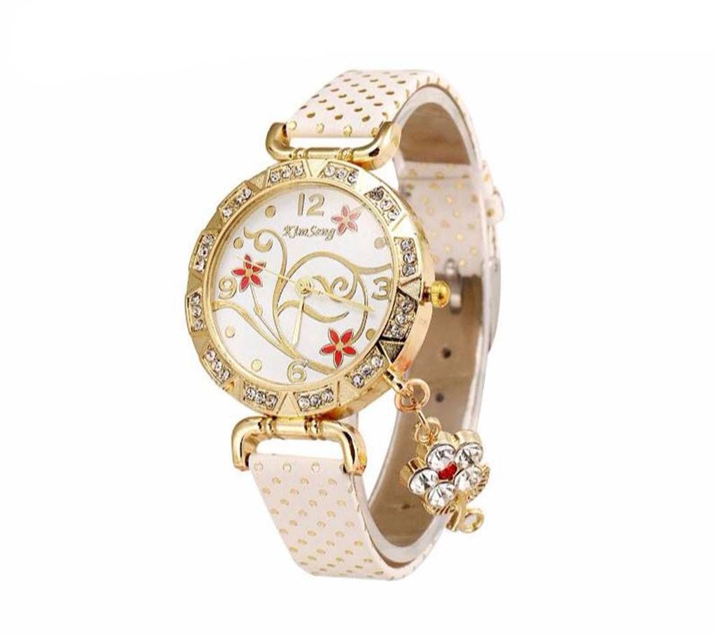 Leather Quartz Bracelet Watch