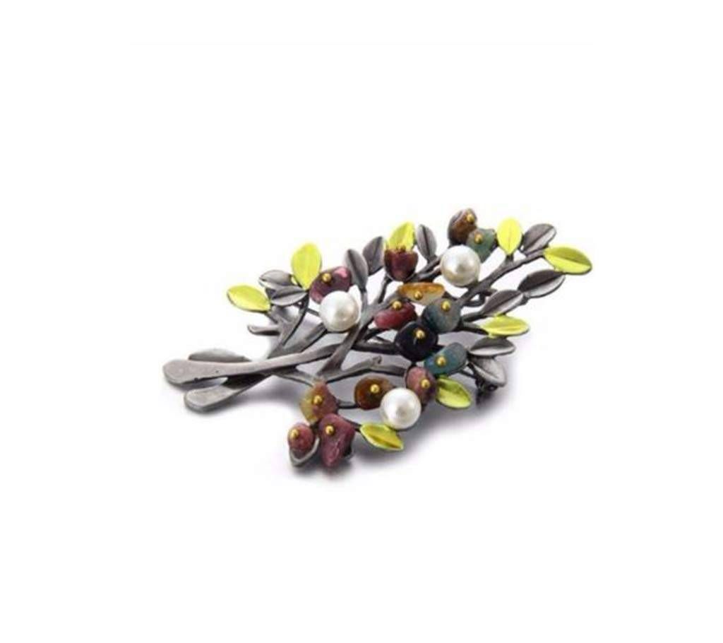 Vintage Natural Stone Brooch