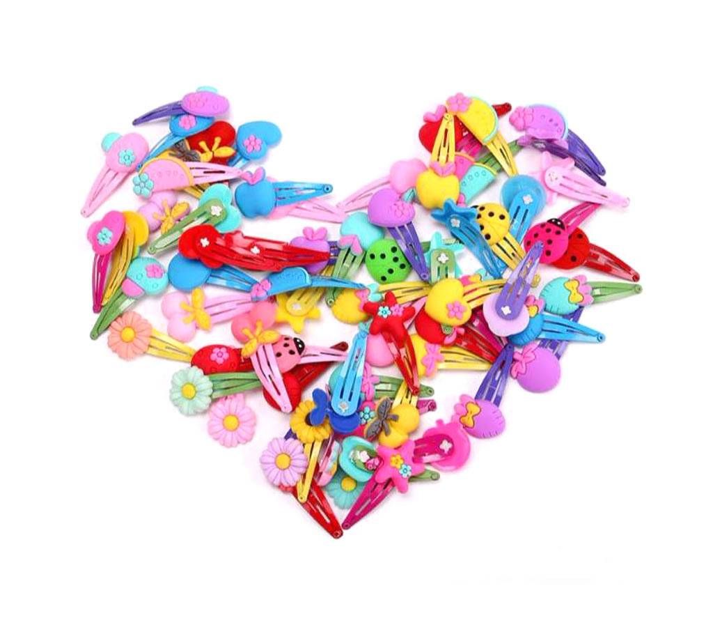 10PCS Children New Silicone Hair Clips