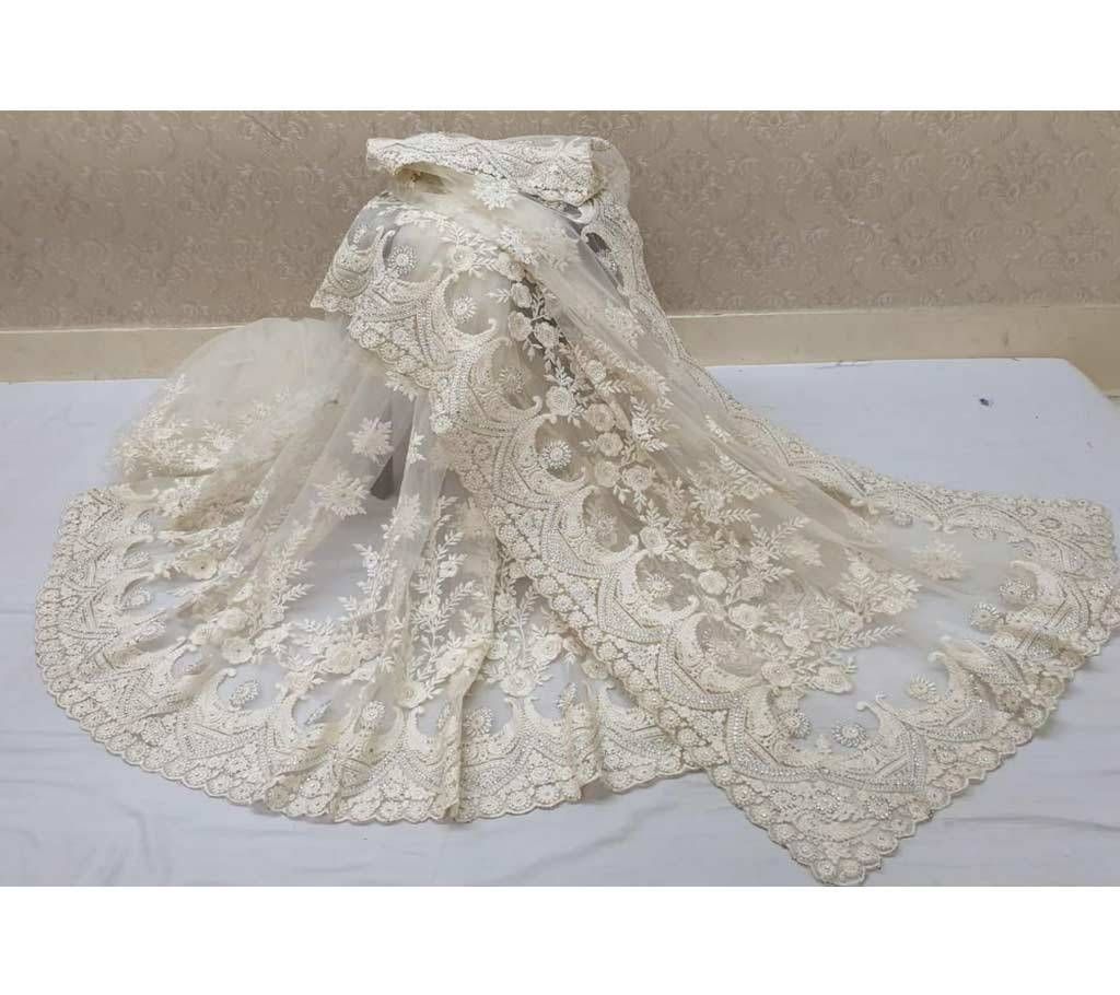 Gorgeous Party Saree- 05 Ivory Color